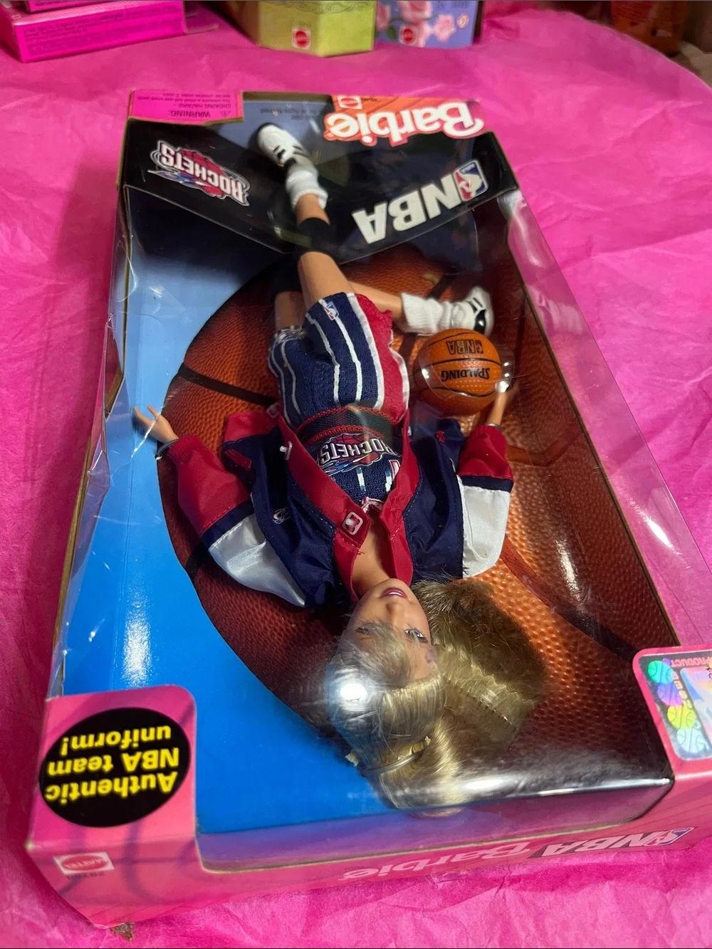 1998 Mattel NBA Barbie Houston Rockets Doll NRFB